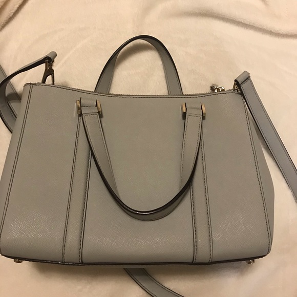 KateSpade grey crossbody with detachable strap - Picture 6 of 8